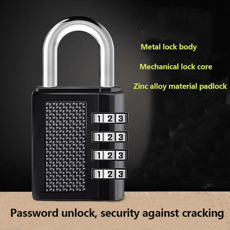 Password Padlock 3-4 Digit &ndash; Waterproof Rustproof Outdoors