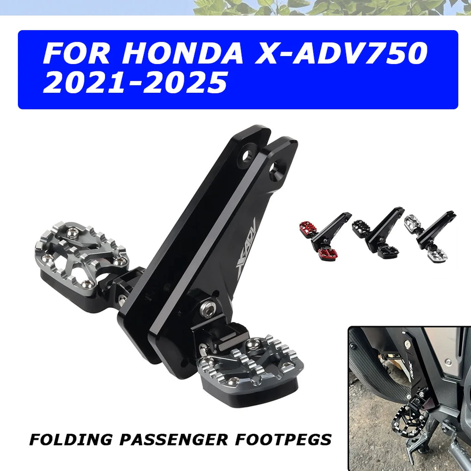 Сгъваеми задни поставки за крака Honda X-ADV750 за 2021-2025, CNC алуминиеви сплавни поставки за крака