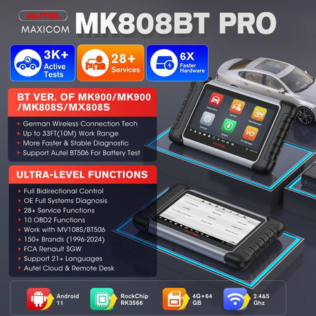 Autel MaxiCOM MK808BT PRO &ndash; Bi-Directional Diagnostics