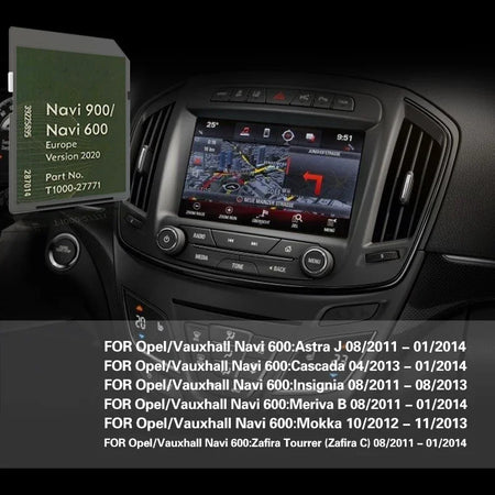 Insignia 2011 2013 Navi 600 Map Card &ndash; 16GB Europe