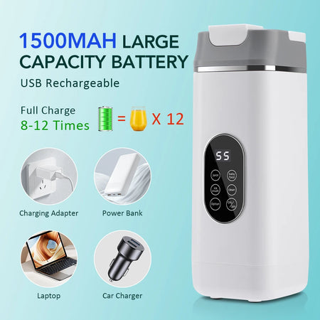 Flaremore 12 Blade Electric Blender Cup &ndash; Portable Mixer