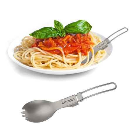 Lixada Titanium Folding Spork &ndash; Ultra Lightweight Spork