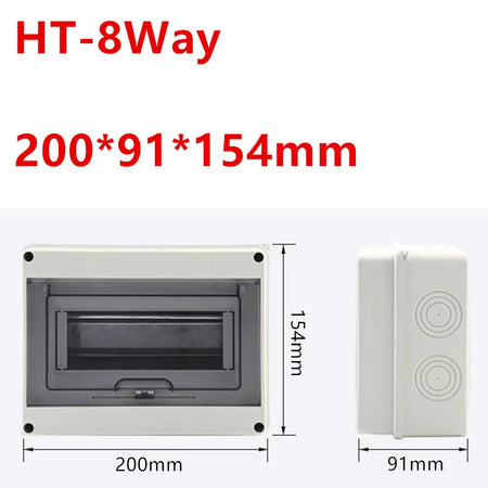 IP65 Waterproof Distribution Box for DC Breaker - HT-2-24WAY HT-8WAY / CN