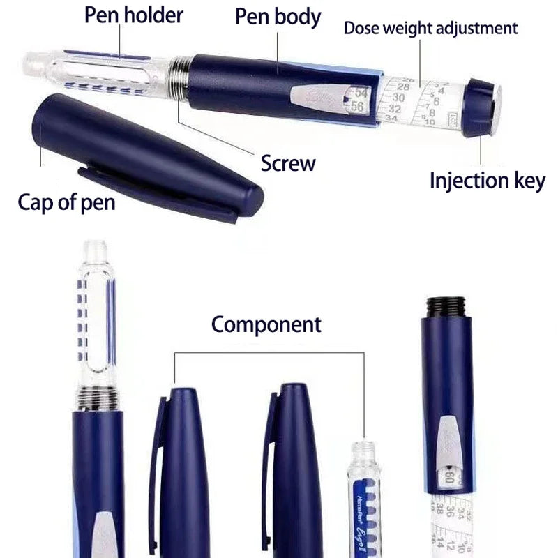 Eli Lilly 2 Pen Type Insulin Syringe &ndash; Compatible With 3mL Insulin Cartridges