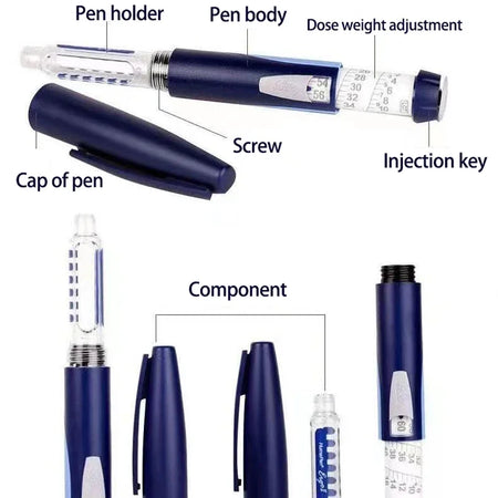 Eli Lilly 2 Pen Type Insulin Syringe &ndash; Compatible With 3mL Insulin Cartridges