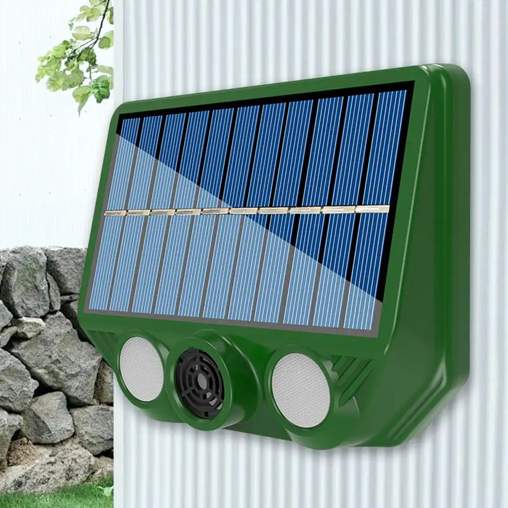 Solar Powered Ultrasonic Animal Deterrent IP66 Waterproof
