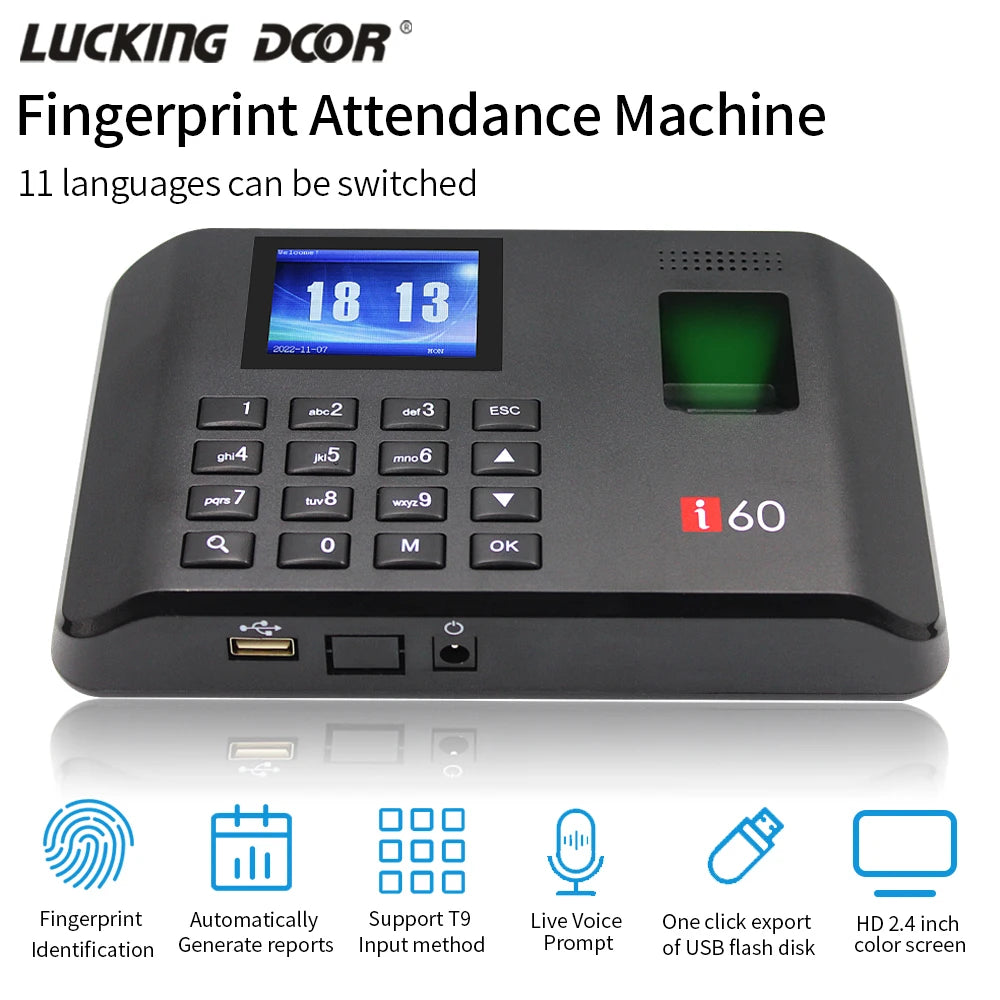 I60 Biometric Attendance System - USB Fingerprint Reader Default Title