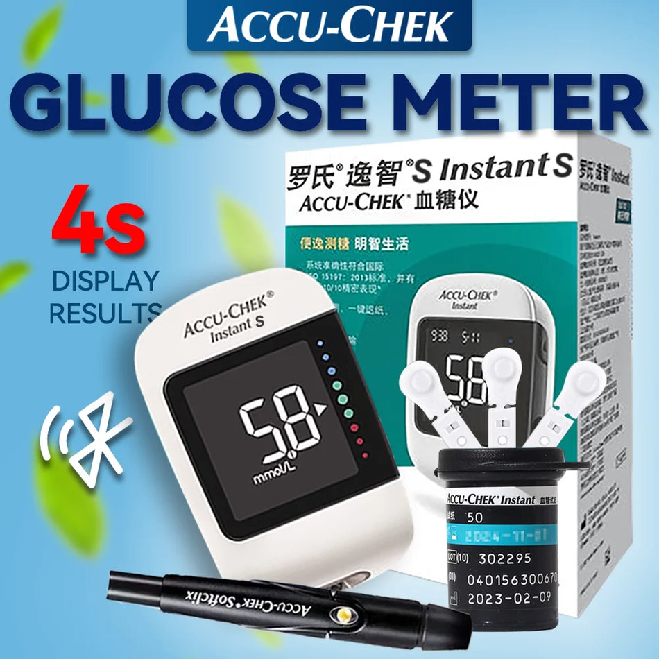 Accu Chek Bloedglucosemeter Kit Met Strips Lancetten