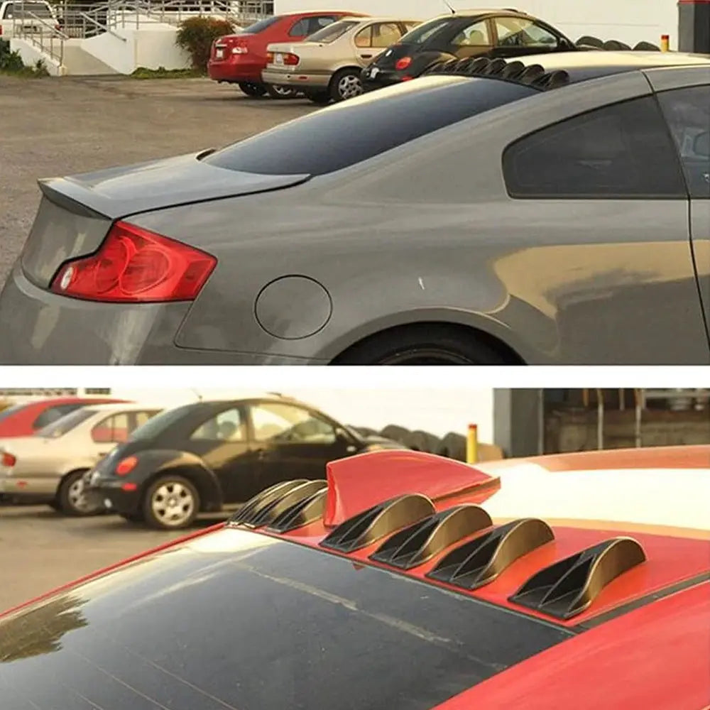 1Pcs/10Pcs Universal Car Roof Shark Fins Spoiler Diffuser Vortex Generator Antenna Decoration Fit for Roof Tail Spoiler Bumper by InterCyprus Trading Ltd