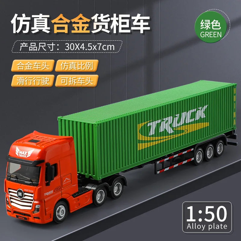 Huina 1/50 Scale Dump Truck &ndash; Realistic Diecast Design green