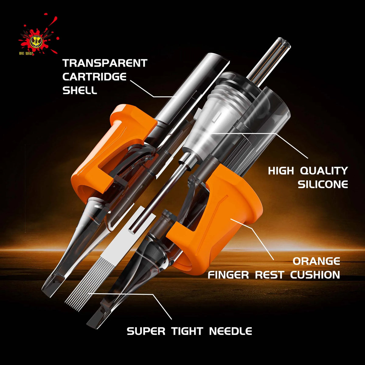 BIGWASP 20PCS Tattoo Cartridge Needles RL RS M1 RM &ndash; Sterile