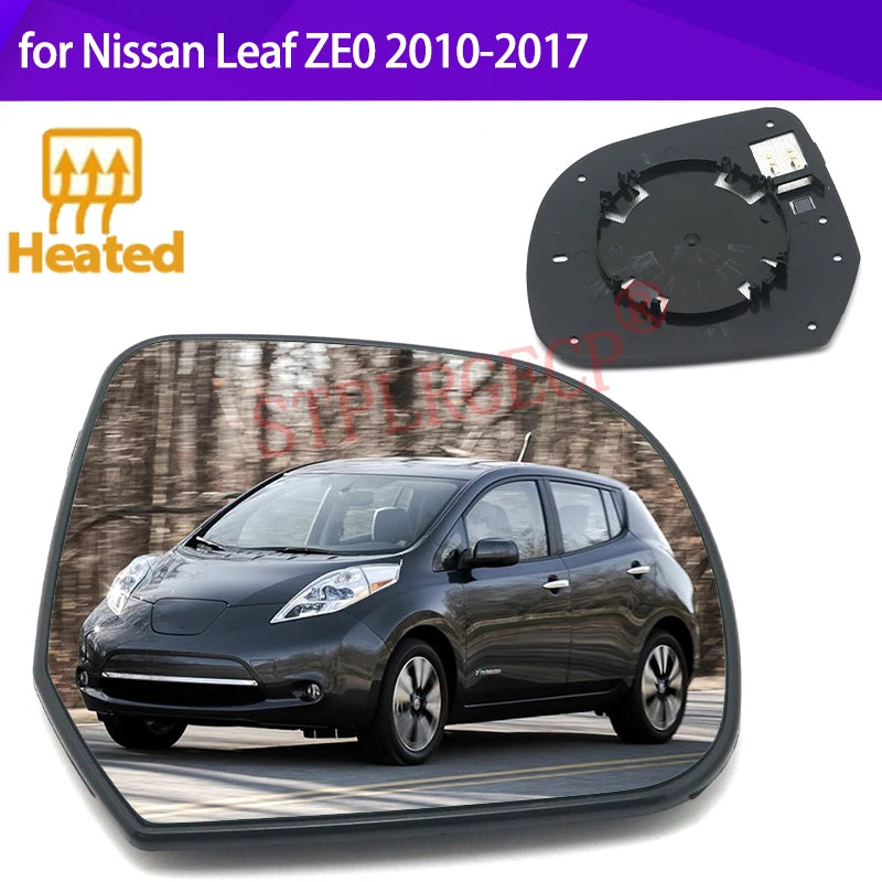 Cristal del espejo de puerta calefactable para Nissan Leaf ZE0 2010-2017