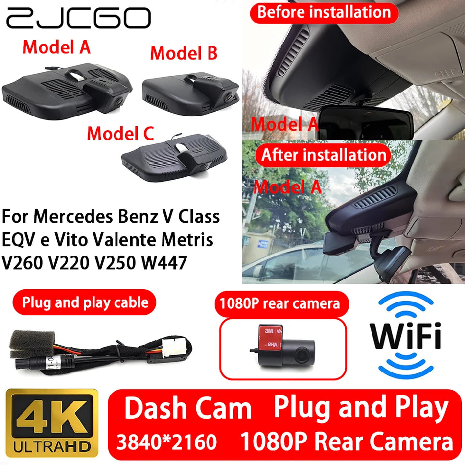 4K kamera za Mercedes-Benz V-Class EQV, Vito, Metris V260 V220 V250 W447