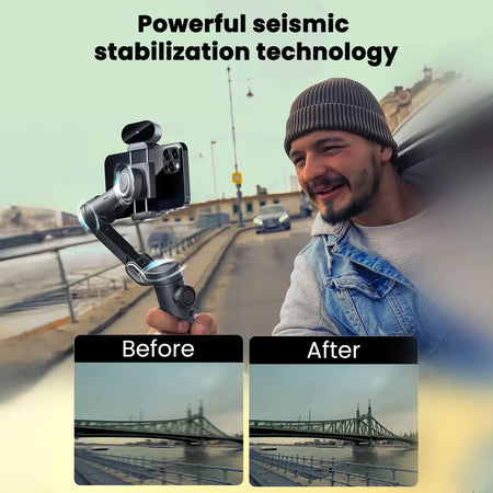 AOCHUAN Smart XE 3-Axis Handheld Gimbal Stabilizer &ndash; Effortless Face Tracking for Vlogging