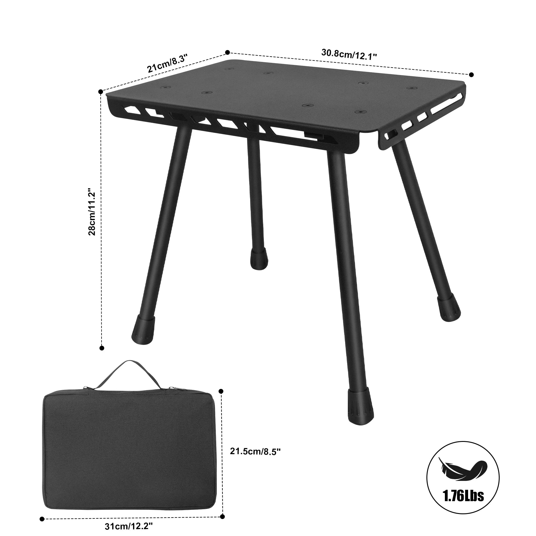 WESTTUNE Camping Portable Tactical Stool &ndash; Lightweight and Multifunctional