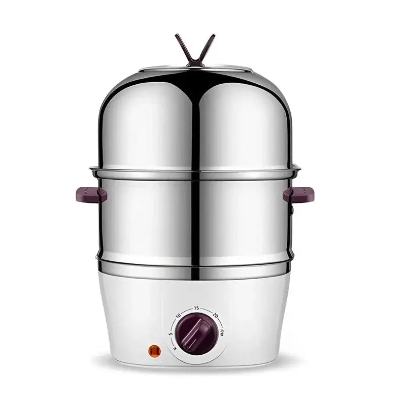 Electric Egg Boiler Double Layer Breakfast Maker Pro White / UK