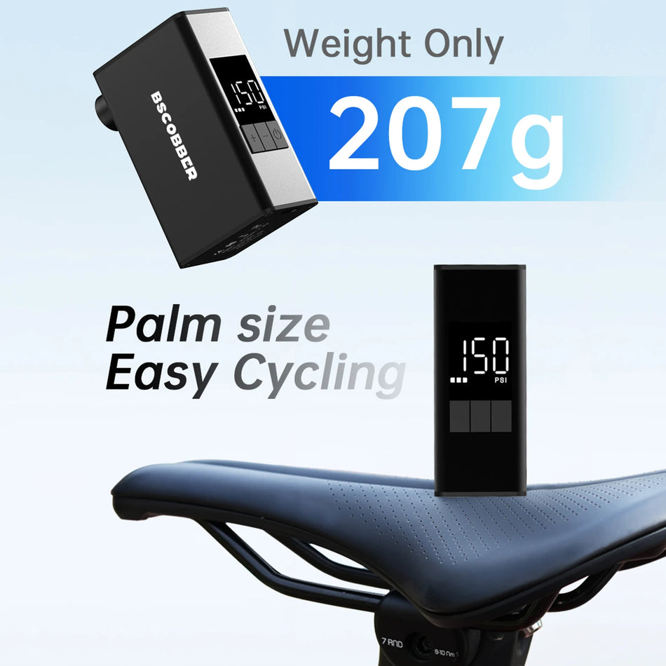 Bike Electric Air Pump 150PSI &ndash; One-Handed Portable Design