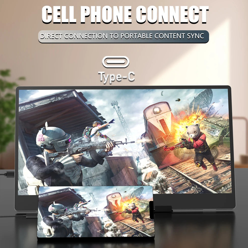 MUCAI N140-S36 14" Portable Monitor with 60Hz TN Panel and Built-in Speakers