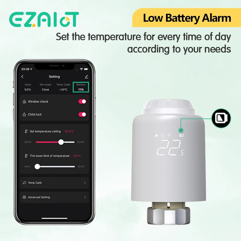 Tuya ZigBee3.0 Thermostat Radiator Actuator TRV &ndash; Alexa