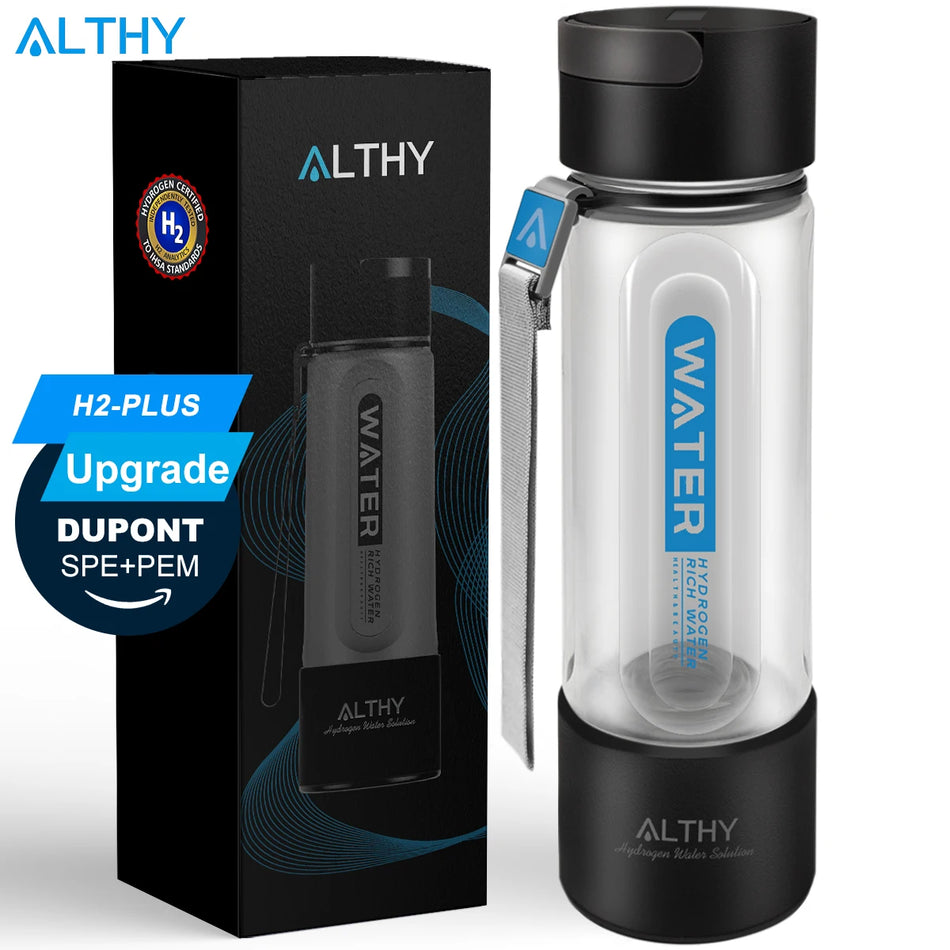 ALTHY H2-PLUS Hydrogen Water Bottle &ndash; Dual Chamber