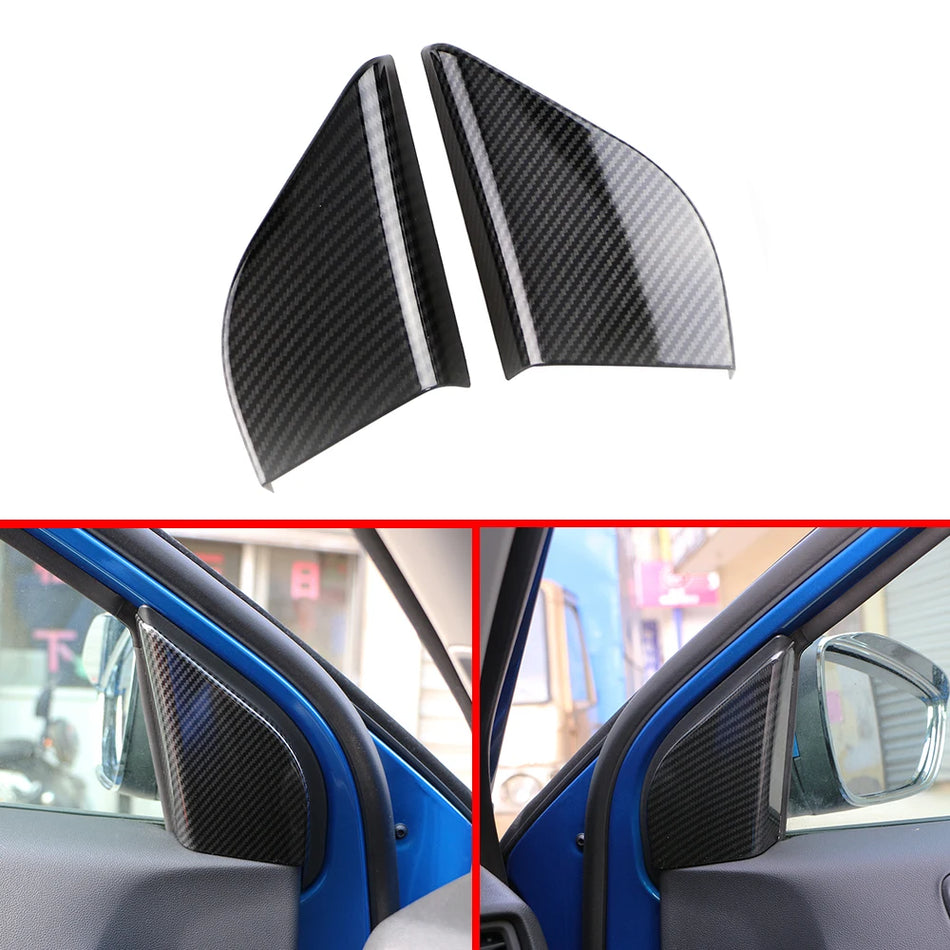 Rivestimento per Copertura del Montante A per Ford Focus MK4 2018-2024 in Plastica ABS con Aspetto Fibra di Carbonio