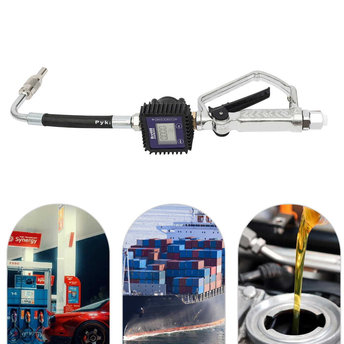 Electronic Oil Meter Gun &ndash; 5 Digit LCD Gauge Display