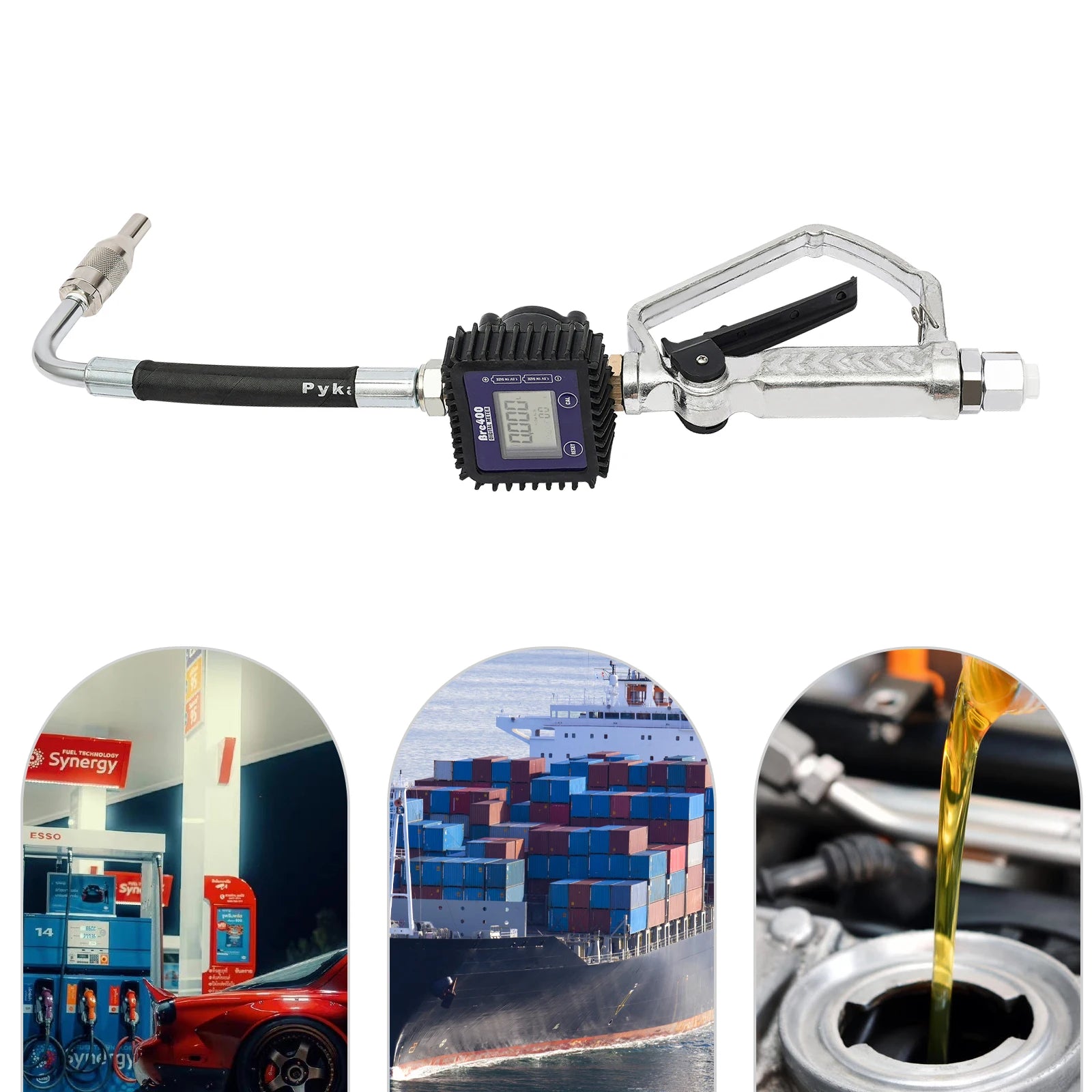 Electronic Oil Meter Gun &ndash; 5 Digit LCD Gauge Display