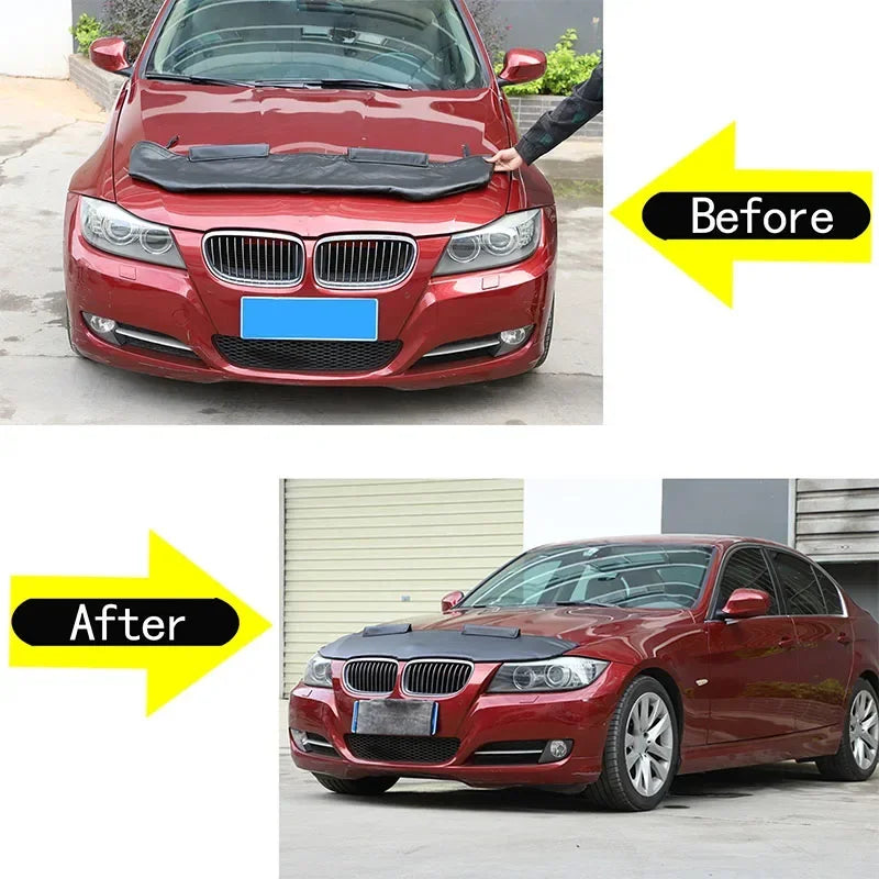 BMW 3 Series E90 zaščita pokrova motorja iz usnja zunanja zaščita