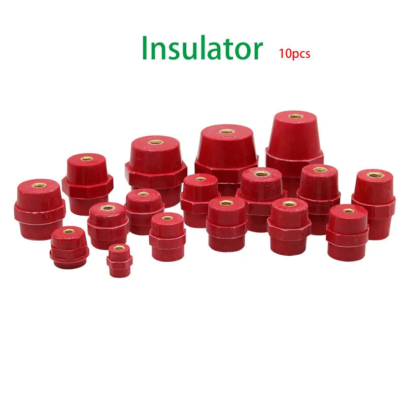 SM High Voltage Insulator 10pcs Red Resin M6 M8 &ndash; Durable