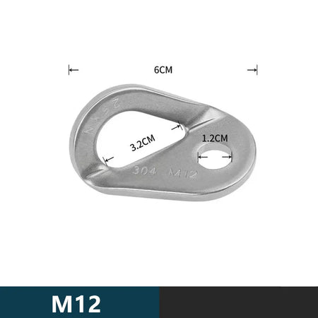 XD-8608 Rock Climb Anchor Point Piton Nut &ndash; Stainless Steel M12-Plate