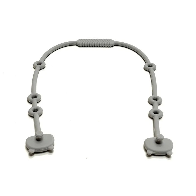 Baby Pacifier Chain &ndash; Anti-Drop Silicone Design silver gray