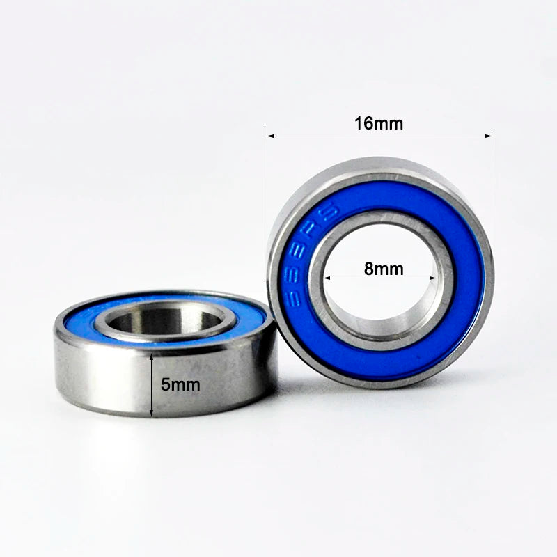 688RS Rubber Sealed Bearing 8x16x5 &ndash; Double Rubber Seals