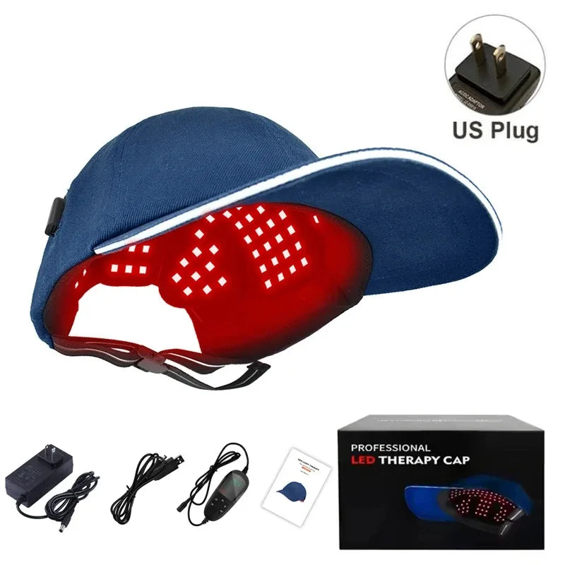 Infrared Hat Red Light Cap 630-940nm &ndash; Hair Regrowth Support US Plug-With Box