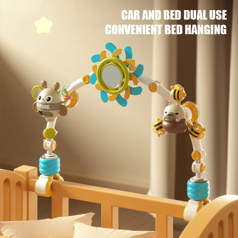 Honey Bee Bed Bell &ndash; Adjustable Crib Rattle for Infants