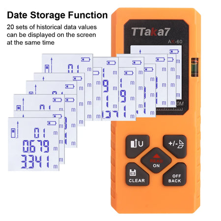 40M-60M Mini Smart Laser Distance Meter &ndash; USB Rechargeable