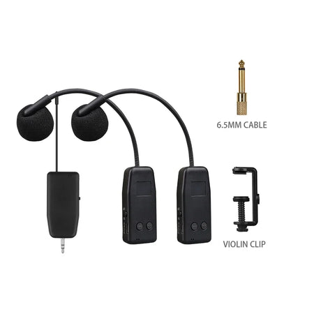 Savetek 2.4G Wireless Instrument Mic System &ndash; Long Range 50m Violin 1 to 2