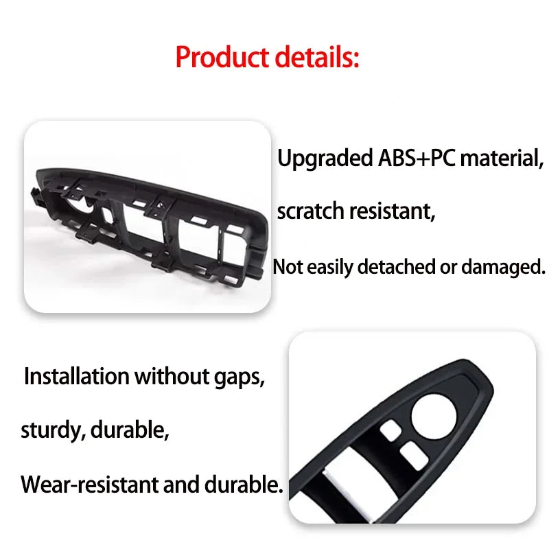 Upgrade Interior Door Carbon Fiber Window Regulator Switch Panel Trim Cover Replacement For BMW 1 3 4 Series F20 F30 F31 F36 by InterCyprus Trading Ltd