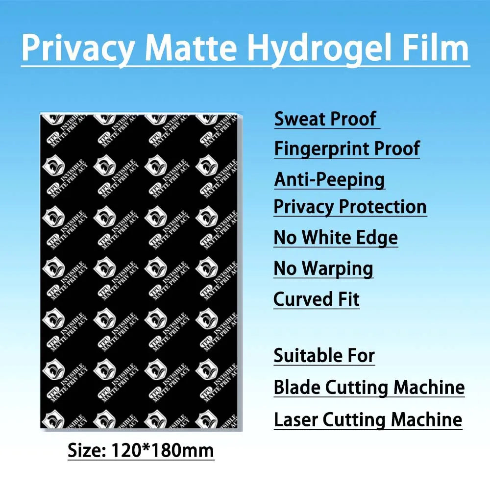 3D Embossed Shining Rear Sticker &ndash; HD Anti-Blue Film 50pcs Matte Privacy / Hydrogel Film / brazil
