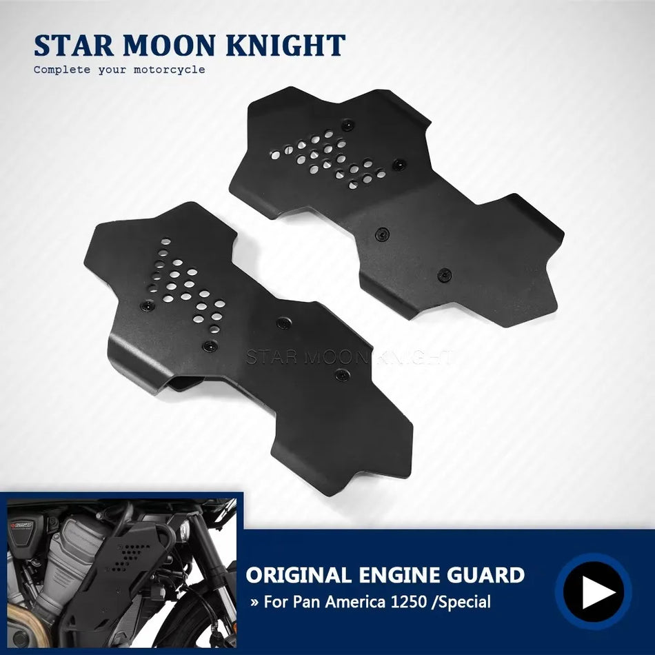 Harley-Davidson Pan America 1250 motorvärn med kåpskydd och cylinderhuvudsskydd