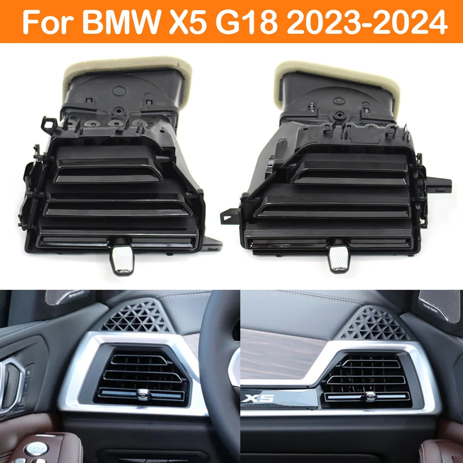 Dashboard Front Left AC Vent Grille for BMW X5 G18 2023-2024 PC-ABS Replacement Part