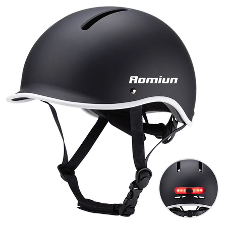 Bike Helmet With Light For Night Riding &ndash; Built-In Battery