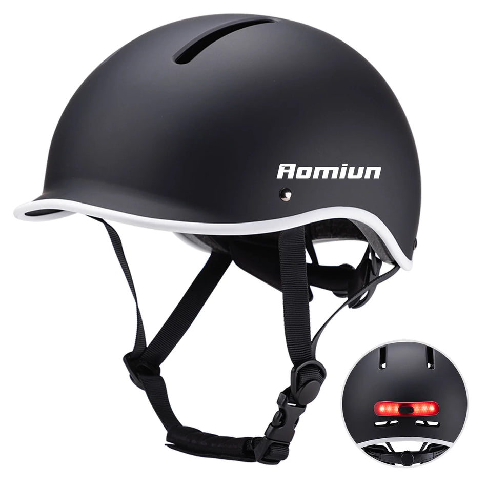 Bike Helmet With Light For Night Riding &ndash; Built-In Battery