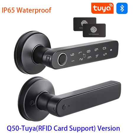 Tuya BLE Smart Fingerprint Door Lock &ndash; Multi-Mode Unlock Q50-tuya rfid
