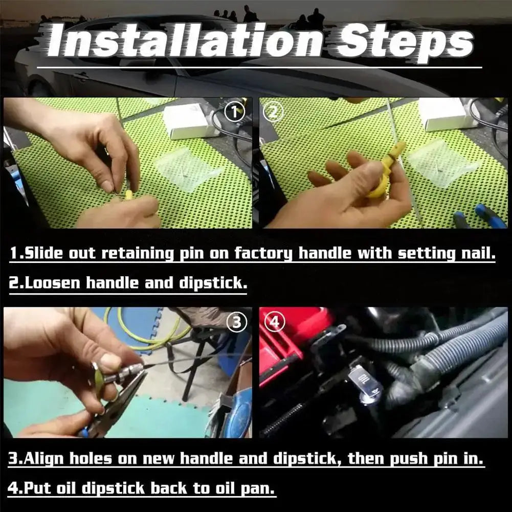 Universal Car Oil Dipstick Pull Handle Automobile Replacement Engine Oil Pullhandle Modification Decoration OT-1014 by InterCyprus Trading Ltd
