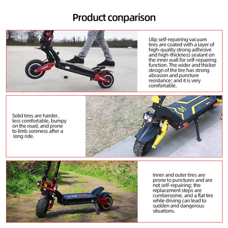 ULIP 11 Inch Self-Healing Tubeless Tire for Electric Scooters