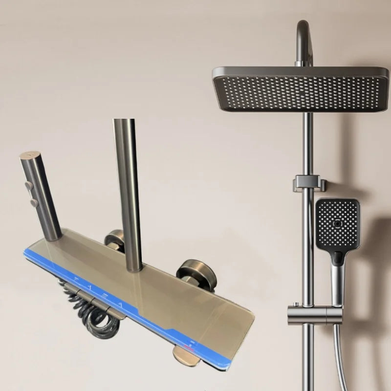 Digital Temperature Display Shower System - LED Readout