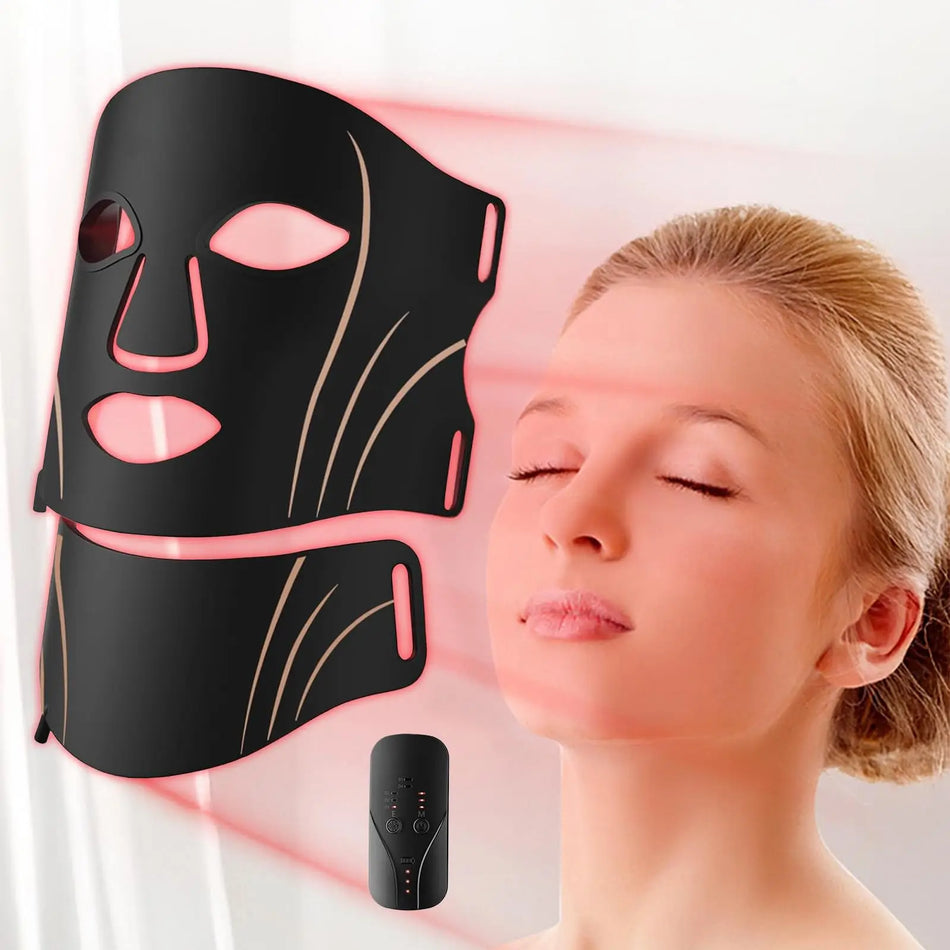 7 Colors LED Face Mask USB Rechargeable Red Light Therapy for Skin Rejuvenation