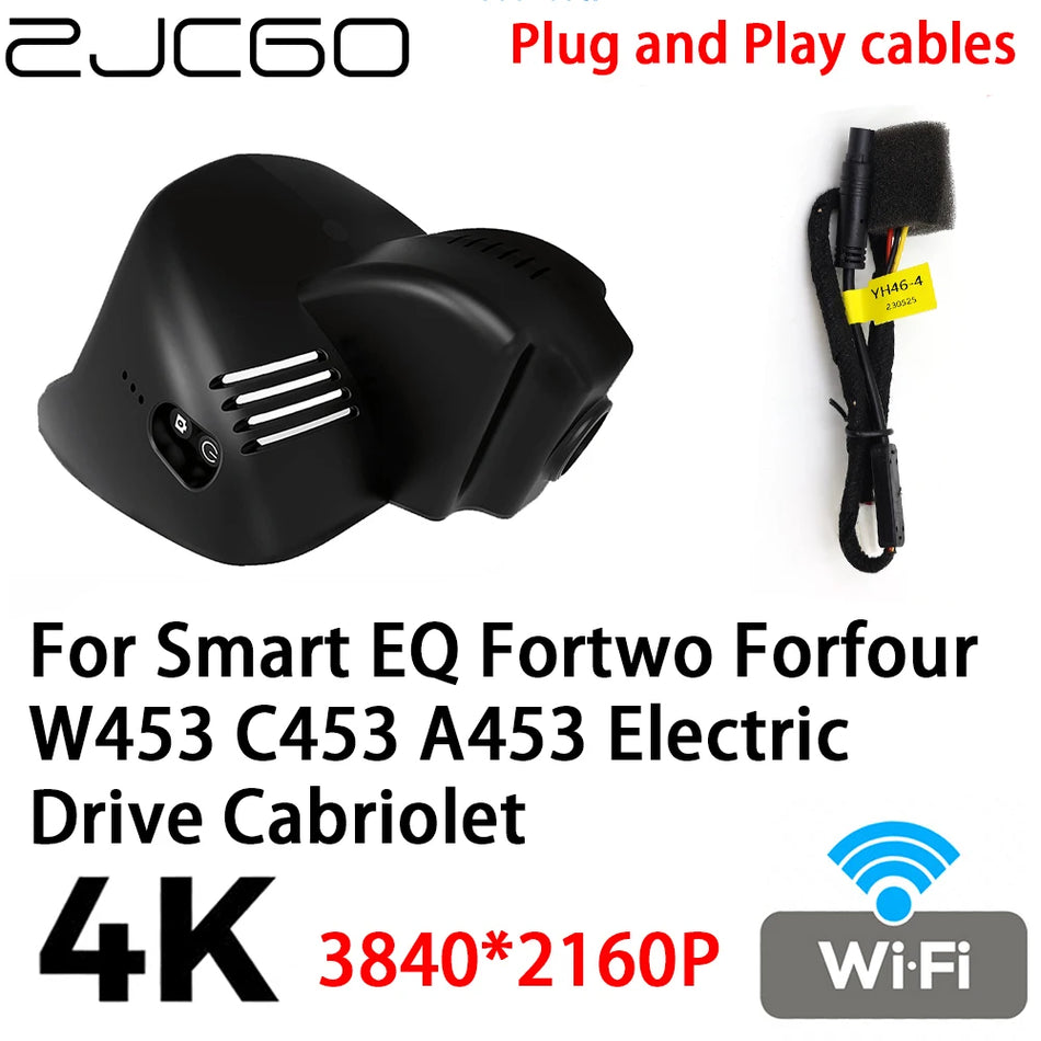 Dash Cam 4K 2160P for Smart Fortwo W453 C453 A453 Cabriolet