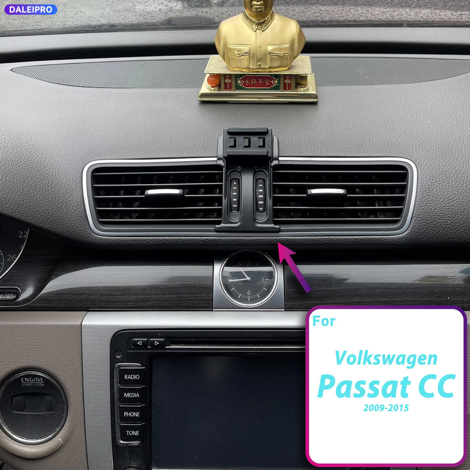 ABS Phone Holder Base With 66W Charging For Volkswagen Passat CC