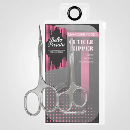 1Pcs Cuticle Scissors Extra Fine Curved Blade &ndash; Ultra Sharp Silver